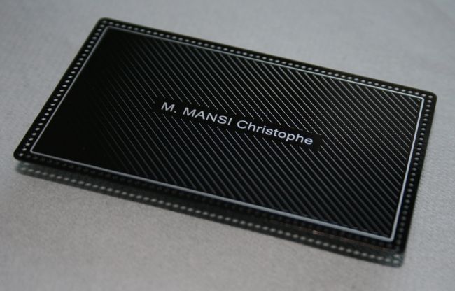 Carte Métal Noire de luxe Prima Pasta Aix en Provence